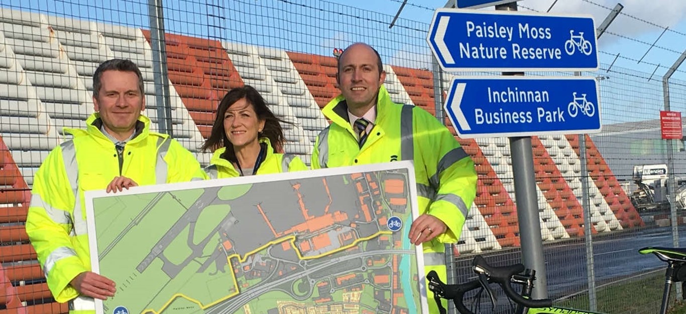 A £210K project to upgrade Glasgow Airport cycle route on track to take off