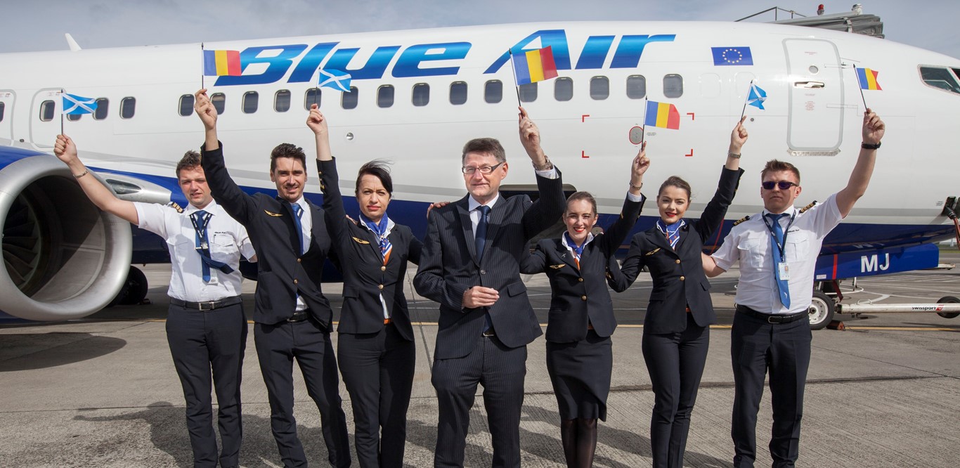 Blue Air's new route to the Romanian city of Iaşi takes off