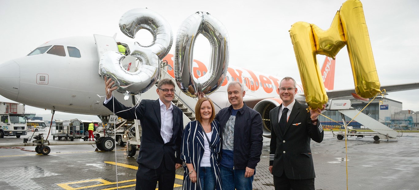easyJet celebrates flying 30 million passengers from Glasgow