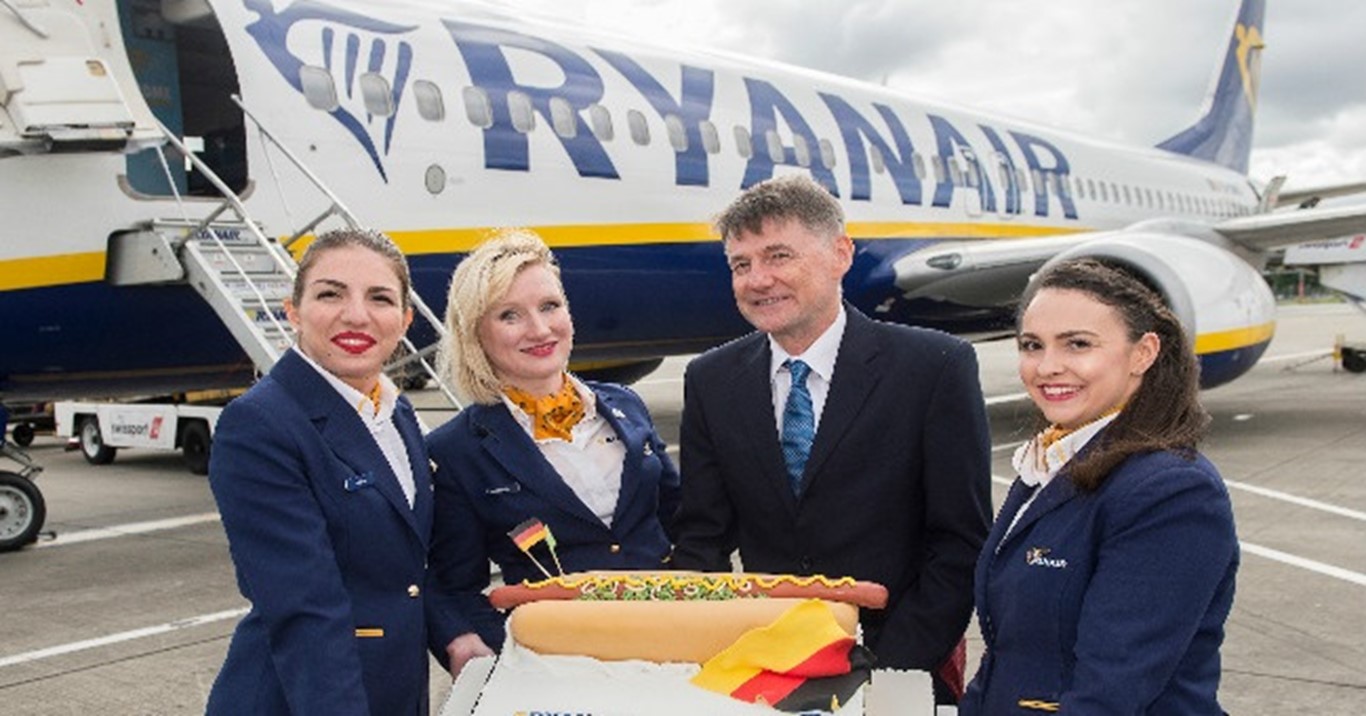 Ryanair's New Glasgow - Frankfurt service takes off