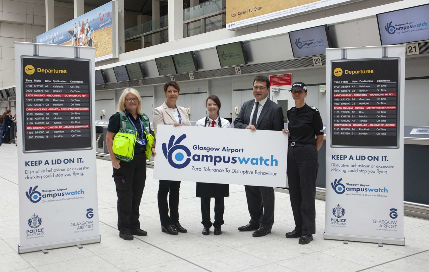 Glasgow Airport's disruptive passenger campaign launched ahead of summer season