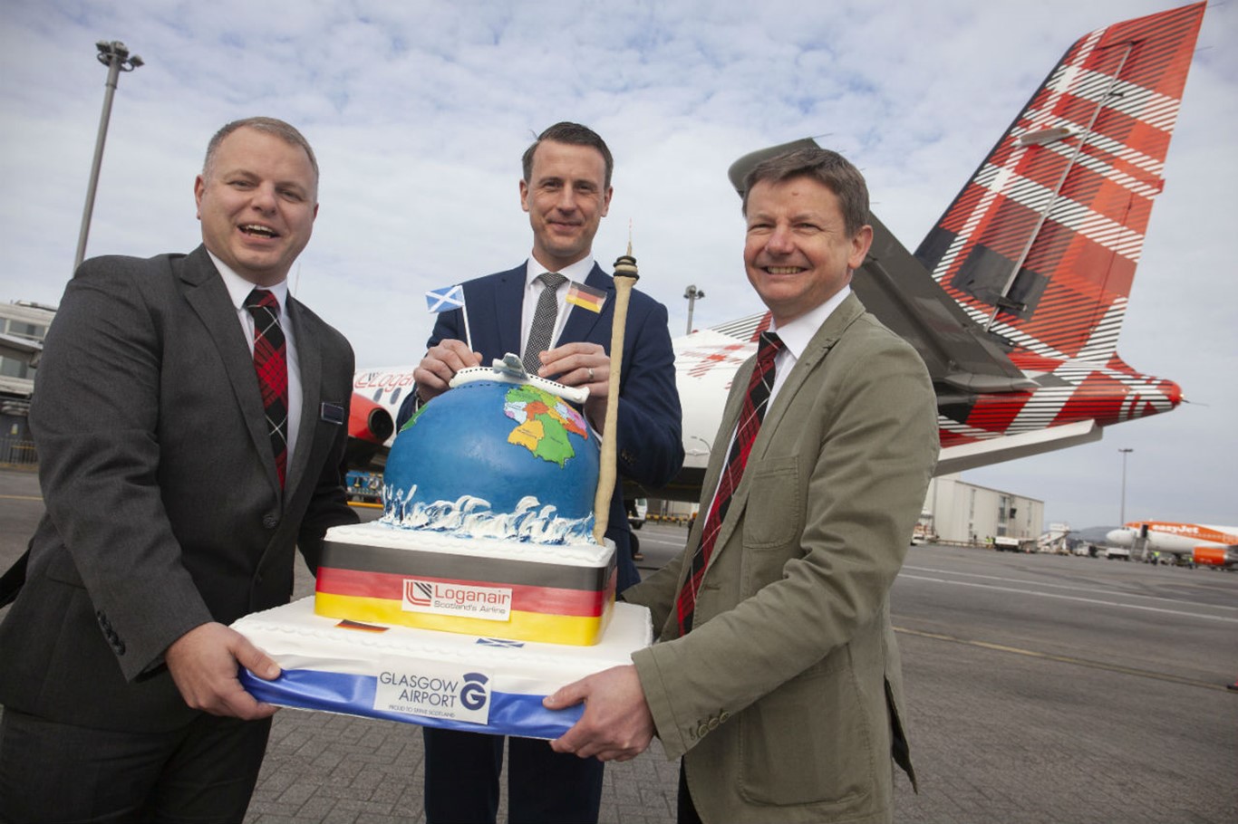 Loganair's Dusseldorf service takes off