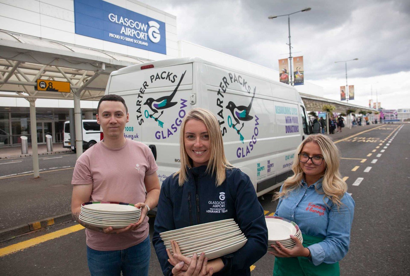 Glasgow Airport restaurant plates up support for homeless charity